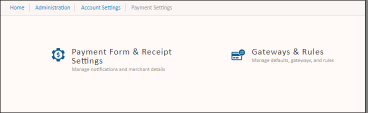 payment settings